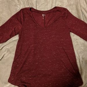 Maroon Tunic Top
